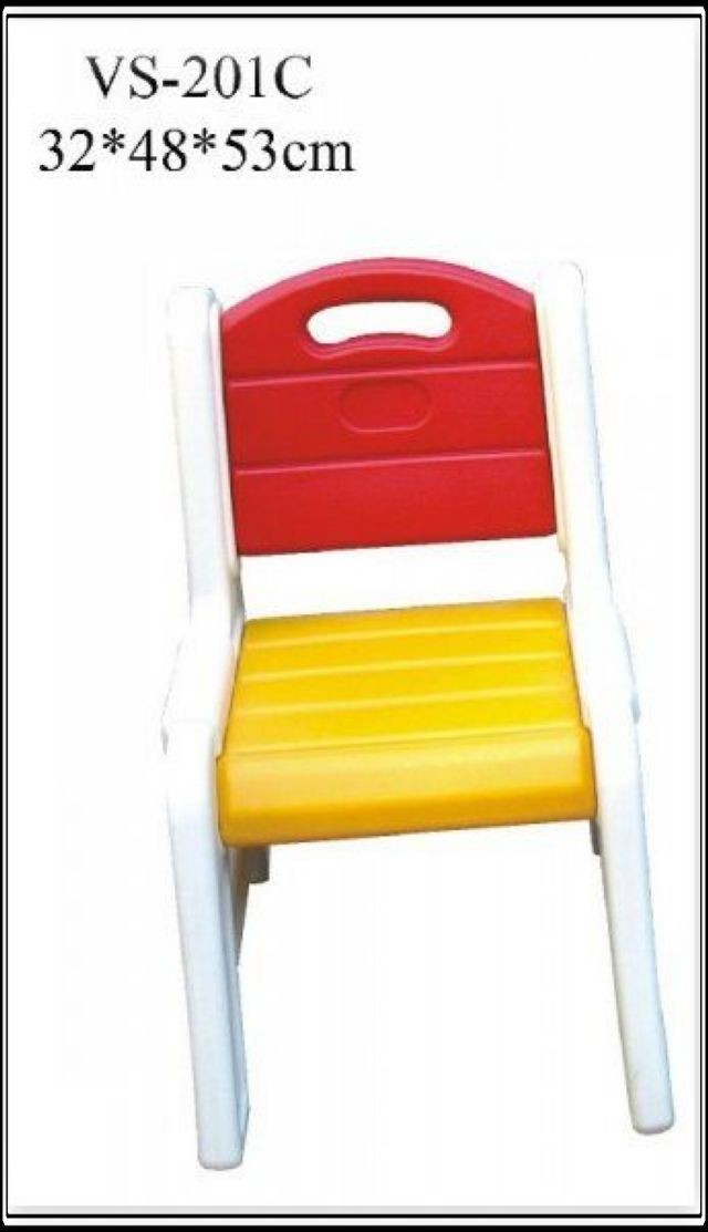Детский пластиковый стульчик со спинкой Vasia VS-201C